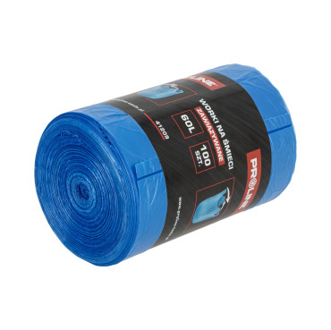 Rugalmas polietilÉn szemetes zsÁk - 60l / kÉk, 100db/cs