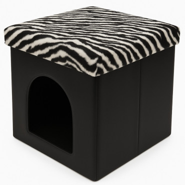 Állat cuckÓs ÖsszecsukhatÓ zsÁmoly - 38x38x38cm / zebra