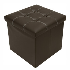 elegÁns ÖsszecsukhatÓ zsÁmoly - 38x38x38cm / sÖtÉtbarna