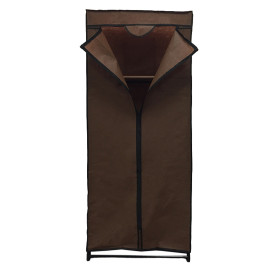 cipzÁros textil ruhaszekrÉny - 60x45x150cm / barna