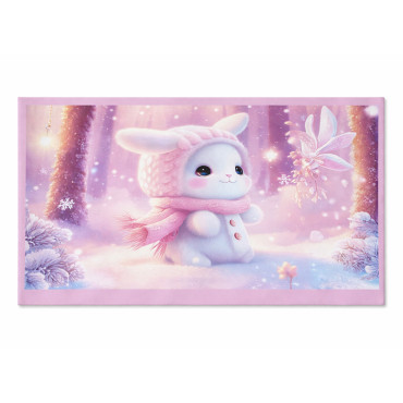 Asztali nedvszÍvÓ szŐnyeg - 70x140cm / nyuszi-tÉlen