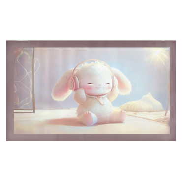 Asztali nedvszÍvÓ szŐnyeg - 70x140cm / nyuszi-zenÉvel