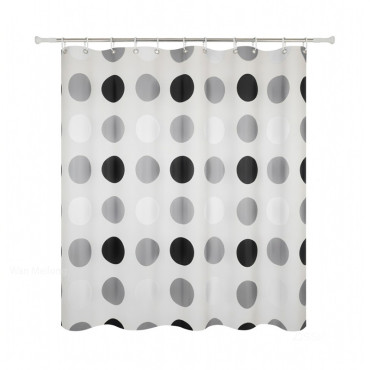 ZuhanyfÜggÖny 90g / 180x200cm - kÖr-mintÁs
