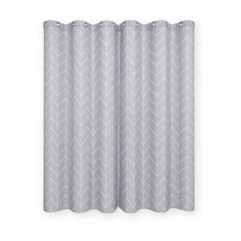 zuhanyfÜggÖny 90g / 180x200cm - szÜrke-kocka-mintÁs