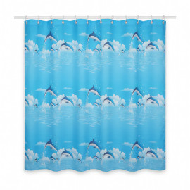 zuhanyfÜggÖny 90g / 180x200cm - delfin-mintÁs