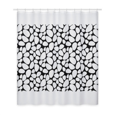 ZuhanyfÜggÖny 90g / 180x200cm - kavics-mintÁs