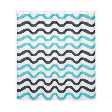 ZuhanyfÜggÖny 70g / 180x200cm - hullÁm-mintÁs