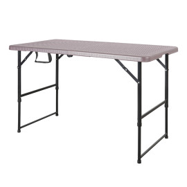 ÖsszecsukhatÓ asztal (rattan) 120x60cm / 52-75cm / 60kg