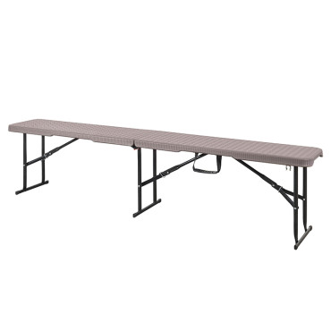 ÖsszecsukhatÓ pad (rattan) 183x28cm / 43cm / 360kg