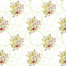 asztal terÍtŐ pvc 160g/m2 / 1.37x20m / sokvirÁg-krÉm