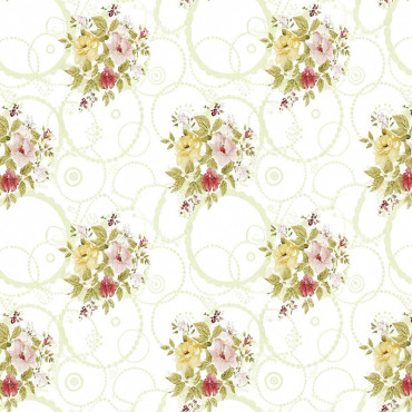 Asztal terÍtŐ pvc 160g/m2 / 1.37x20m / sokvirÁg-krÉm