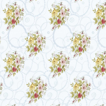 Asztal terÍtŐ pvc 160g/m2 / 1.37x20m / sokvirÁg-szÜrke