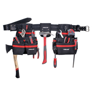 BŐr Öves poliÉszter szerszÁmtartÓ tok - 115cm/21zseb