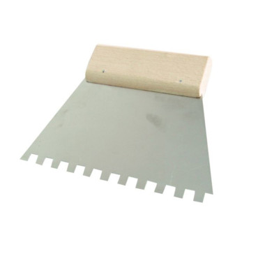 FanyelŰ fogazott inox spatula - 180/8mm