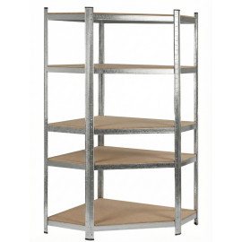 salgÓ polc sarokhoz - 5p / 180x90x90x40cm / 175kg