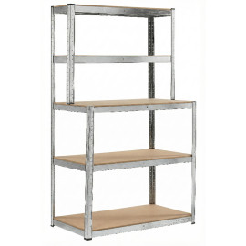 salgÓ polc munkapaddal - 5p / 180x100x60x30cm / 175kg