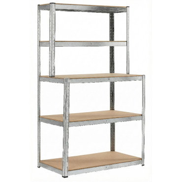 SalgÓ polc munkapaddal - 5p / 180x100x60x30cm / 175kg