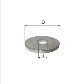 horganyzott szÉles alÁtÉt - m4 (4.5/13.9mm), 1000db/cs