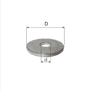 Horganyzott szÉles alÁtÉt - m6 (6.6/21.7mm), 500db/cs