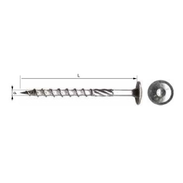 DomborÚ torx fejŰ vÁgÓÉles facsavar - 10x200mm, 50db/cs