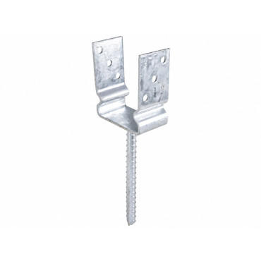 Rogyasztott u-tÍpusÚ tartÓ elem szÁrral 5/81x60x150mm