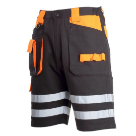 fÉnyvisszaverŐs rÖvidnadrÁg / fekete-narancssÁrga - 3xl