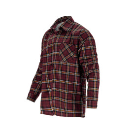 kockÁs-csÍkos flanel ing / bordÓ - 2xl